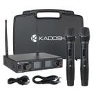 2 Microfones De Mão Sem Fio Uhf K502m Kadosh Profissional Para Festas Eventos Teatros Apresentações