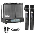 2 Microfones Sem Fio De Mão UHF 600 Canais Clarity II SKP Para Igreja Palestra Escola Show 2 Microfones Sem Fio De Mão UHF 600 Canais Clarity II SKP Para Igreja Palestra Escola Show