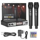 2 Microfones Sem Fio De Mão UHF K402m Kadosh Profissional Para Festas E Eventos
