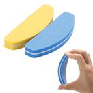 2 Mini Lixa Buffer Polir Unha Gel Acrílico 100/180 Banana Reta Lua