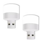 2 Mini Luminária De Mesa LED Conexão USB Luz Para Notebook Leitura