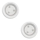 2 Mini Refletor Led Branco 4,5w 12vcc Ip68 Piscina Fibra Abs