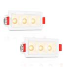 2 Mini Spot Downlight Triplo Embutir Pontual Led Sala Bet90 2 Mini Spot Downlight Triplo Embutir Pontual Led Sala Bet90