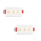 2 Mini Spot Led Triplo Downlight Embutir Pontual 4000k Bet91 2 Mini Spot Led Triplo Downlight Embutir Pontual 4000k Bet91