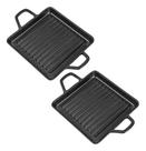 2 Mini Travessas Grill 19,3cm 100% Melamina Gourmet Mix
