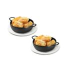2 Mini Travessas Redondas 16cm 100% Melamina Gourmet Mix
