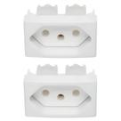 2 Módulo Tomada Branco Lunare 2p+t 250v 20a - Schneider