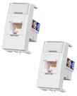 2 Módulo Tomada Informática Margirius RJ45 CAT 6 Sleek 2 Módulo Tomada Informática Margirius RJ45 CAT 6 Sleek