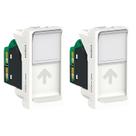 2 Módulo Tomada Rj45 8 Fios Upt Cat5e Schneider Linha Orion S70540004