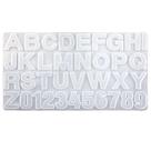 2 Moldes Letra Resina Epóxi Alfabeto/numeral Silicone