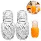 2 Moringas com Copo Tampa Transparente Premium 500ml