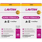 2 Multivitamínico Lavitan Super Fórmula A-Z + Mulher 60 Comp 2 Multivitamínico Lavitan Super Fórmula A-Z + Mulher 60 Comp