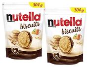 2 nutella biscuit biscoito wafer creme de avelã ferrero 304g