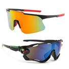 2 Óculos Esportivo Espelhado Bike Corrida MTB Proteção UV400