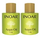 2 Óleo Capilar de Argan Inoar 7ml hidratação e nutrição Argan Blister