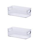 2 Organizador Diamond 23x 11x 9cm - Cristal