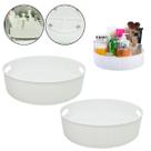 2 Organizador Giratório Bandeja Cosméticos Cozinha Banheiro