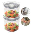 2 Organizador Hermético Pote Empilhável Porta Mantimento 450ml 2 Organizador Hermético Pote Empilhável Porta Mantimento 450ml