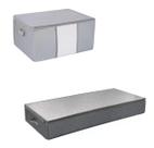 2 Organizador Multiuso Slim Dobrável C/ Ziper Sem Mau Cheiro