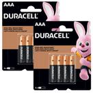 2 Packs de Pilhas Alcalina Palito AAA - 4 unidades - Duracell 2 Packs de Pilhas Alcalina Palito AAA - 4 unidades - Duracell