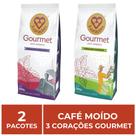 2 Pacotes de 250g, Café Moído, Três Corações Gourmet 2 Pacotes de 250g, Café Moído, Três Corações Gourmet