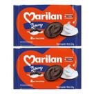 2 Pacotes de Biscoito Chocolate Recheio Baunilha 216g cada