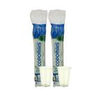 2 Pacotes de Copo 180ml Translúcido verde Biodegradável Copomais com 100 unidades