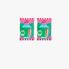 2 Pacotes Mini Bala de Coco 400g Junco Vários Sabor Maça Verde