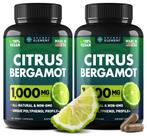 (2 pacotes) Suplemento de 1000 mg de extrato de bergamota cítrica 240 cápsulas