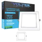 2 Painel LED Embutir Volter 18W Bivolt Luz Fria Quadrado 2 Painel LED Embutir Volter 18W Bivolt Luz Fria Quadrado