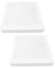 2 Painel LED Sobrepor Quadrado Ourolux 32W Branco Frio Bivolt 2 Painel LED Sobrepor Quadrado Ourolux 32W Branco Frio Bivolt