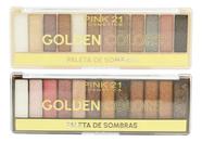 2 Paleta De Sombras Pink21 Glitter Sombras 12 Cores