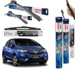 2 Palheta Limpardor Parabrisa Dianteiras Bosch + 1 Traseira Vetor Honda Fit 2015 2016 2017
