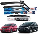 2 Palheta Limpardor Parabrisa Dianteiras Bosch + 1 Traseira Vetor HONDA FIT 2018 2019 2020 2021