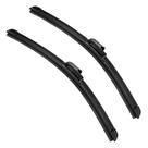 2 Palhetas Limpador de Para-Brisa 24 Polegadas Universal Tipo Gancho em Silicone Sile0nciosa Durável