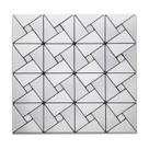 2 Papel De Parede Pastilhas Adesivas Decorativas Prata Metálico 30x30