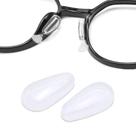 2 Par Plaqueta Nariz Adesivas Armação Óculos Feminina Masculina Cola 3m Silicone almofada antideslizante apoio aumento altura nasal peça reposição