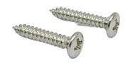 2 parafuso jack plate GUITARRA 2.5 X15MM niquelado