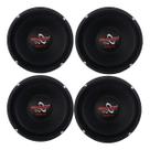 2 pares alto falante medio hp 200h 6 polegadas 8 ohms hard power