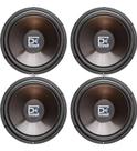 2 pares alto falantes subwoofer a300 8 polegadas 300w rms 4 ohms dk audio