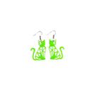 2 Pares Brinco Gatinho Cat PET Colorido 3D 2 Pares Brinco Gatinho Cat PET Colorido 3D