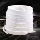 2 Pares Cadarço Atacador 140 cm Achatado Poliéster Branco