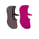 2 Pares De Meias Femininas Selene Pilates Antiderrapante Com Viés