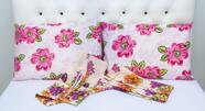 2 Pares Fronha Com Zíper Percal 180 Fios 50x70 cm, Estampas Sortidas