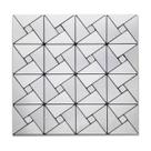 2 Pastilhas Adesiva Decorativa Papel De Parede 30x30cm Prata