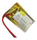 2 Pcs Bateria 3.7v 50 Mah 5mm X10mm X15mm 2 Fios 401015