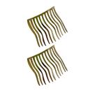 2 pçs bonito metal sem costura hairpin cabelo pente inserir pente franja clip hairpin