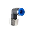 2 pçs Conexão Pneumática Cotovelo Fêmea Bsp 1/2 Tubo PU 12mm