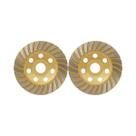 2 pcs disco desbaste diamantado rebolo turbo 115 x 22,23 mm