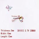 (2 Pcs) Mini Micro Bateria 3,7v 30mah 3mm X 10mm X 12mm
